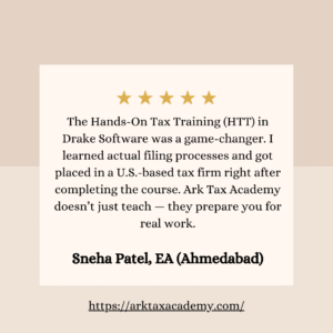 Enrolled Agent Course brown and orange modern customer testimonial reviews instagram post (4)